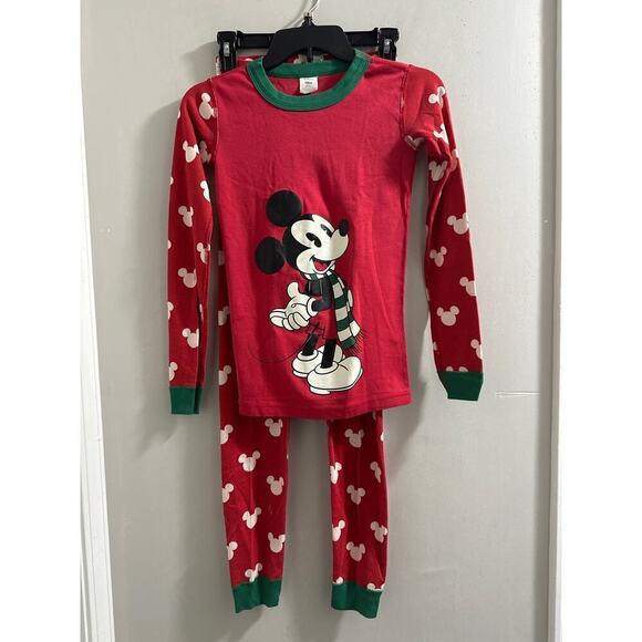 Hanna‎ Andersson Disney Mickey Mouse Red Pajama set size 12 - Picture 1 of 8